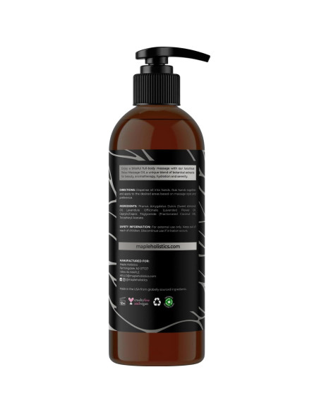 Aceite de Masaje Maple Holistics 236.6 ml Lavanda Hidratante