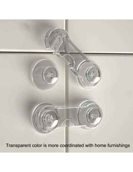 Cerraduras de Seguridad Infantil ANRACHEL 5 PCS Transparentes