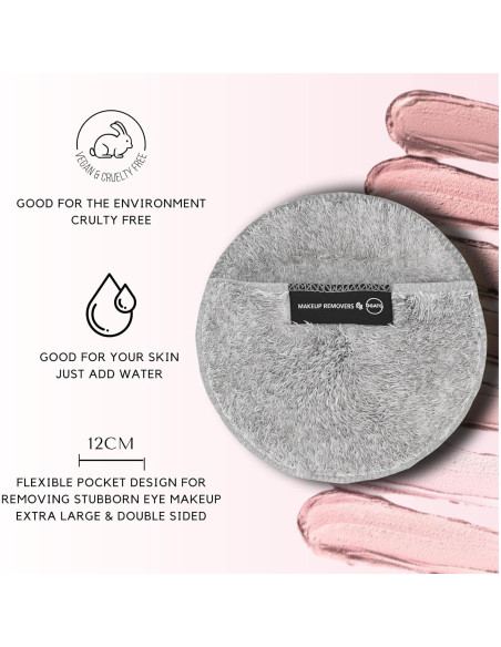 Almohadillas Reutilizables para Desmaquillar Ogato - 6 Piezas