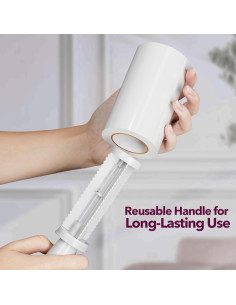 Rodillos de Pelusa MEIQIHOME 880 Hojas 4 Mangos Mejorados 2