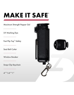 Gel de Pimienta SABRE Escape Seguro 3-en-1 15g con Cortador 2