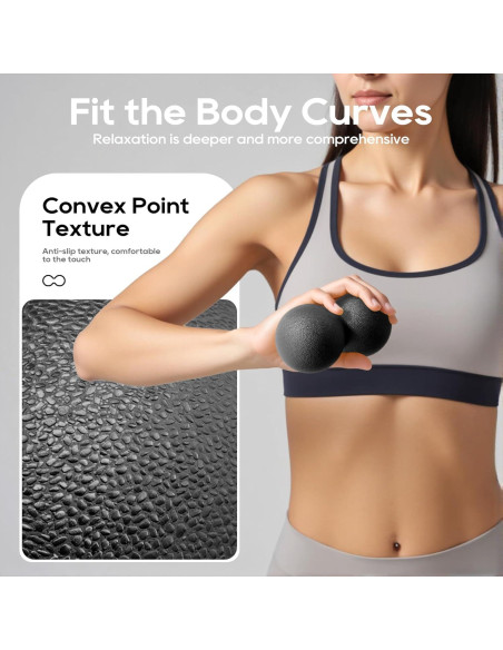 Bola de Masaje de Cacahuate QLDT - Alivio Miofascial 7.1cm