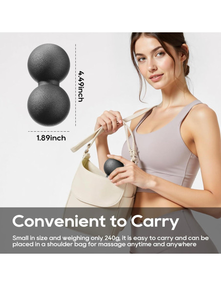 Bola de Masaje de Cacahuate QLDT - Alivio Miofascial 7.1cm