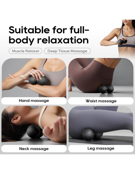 Bola de Masaje de Cacahuate QLDT - Alivio Miofascial 7.1cm