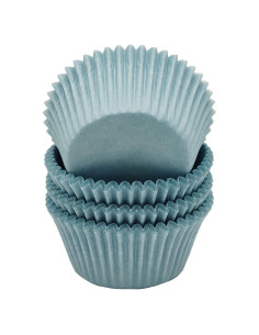 Forros para Cupcakes Mombake Azul Estándar 100 Unidades
