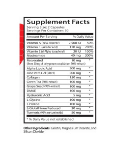 Complejo Antienvejecimiento Healthy Supplements 85g Colágeno Aloe Vera 2
