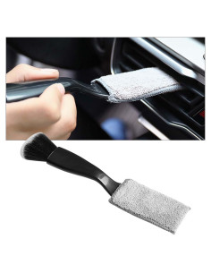 Cepillo de Limpieza Doble Cabeza KITUREK para Auto Negro