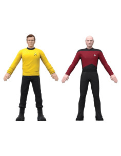 Figuras de Acción TCG Toys FleXfigs Capitán Kirk y Picard