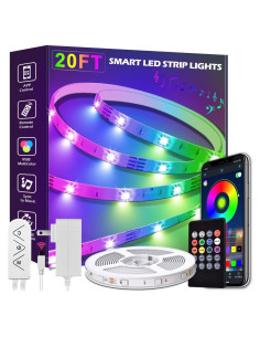 Luces de tira LED 20m LETIANPAI RGB control APP y remoto
