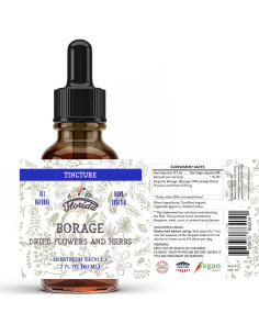 Extracto Líquido de Borraja Orgánica Florida Herbs 700 mg 60 ml 2