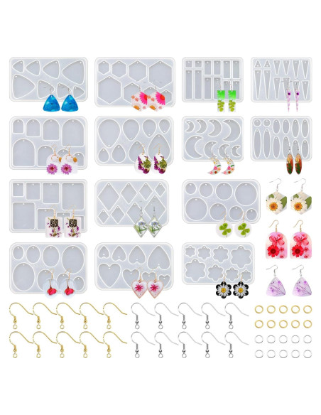 54 Moldes de Silicona para Resina Epóxica RESIN GO