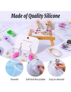 54 Moldes de Silicona para Resina Epóxica RESIN GO 2