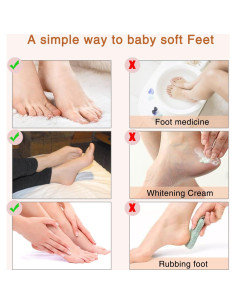 Mascarilla Exfoliante para Pies ALIVER - 5 Piezas, Hidratante 2