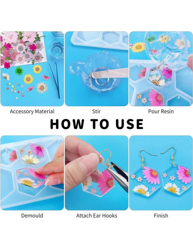 54 Moldes de Silicona para Resina Epóxica RESIN GO