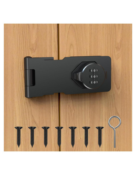 Cerradura de Combinación I-EASYDWW HZ2304001 Negra 17.27cm