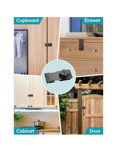 Cerradura de Combinación I-EASYDWW HZ2304001 Negra 17.27cm