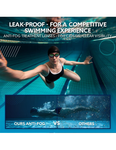 Set de Gafas de Natación Kala Fashion 5 en 1 Antivaho UV