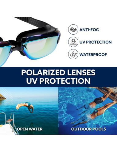 Set de Gafas de Natación Kala Fashion 5 en 1 Antivaho UV