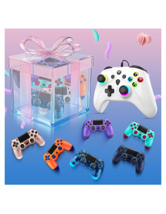 Controlador Inalámbrico SWTOTK PS4 con Vibración y Jack 3.5mm