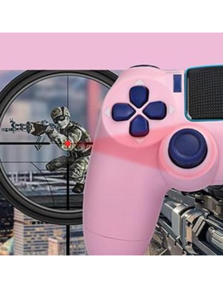 Controlador Inalámbrico SWTOTK PS4 con Vibración y Jack 3.5mm