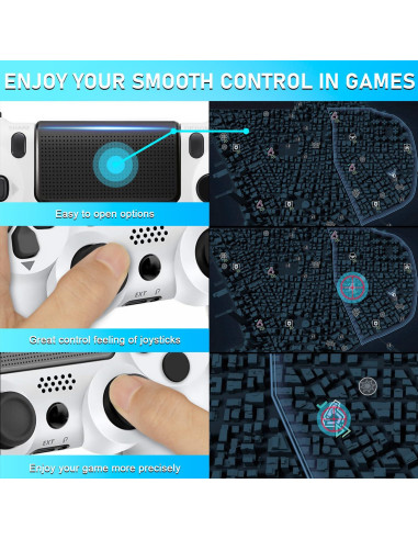 Controlador Inalámbrico SWTOTK PS4 con Vibración y Jack 3.5mm