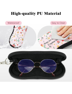 Funda de Gafas MoKo Neopreno Cremallera Rosa Flexible 2