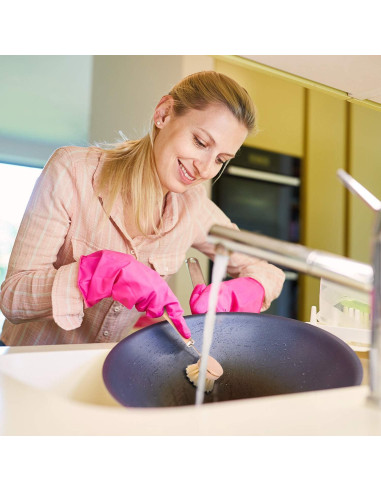 Cepillo de Platos Boao Natural con Mango de Madera y 2 Repuestos