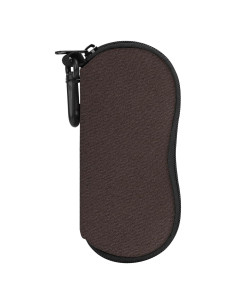 Funda de Gafas MoKo Neopreno Cremallera Marrón Espaciosa