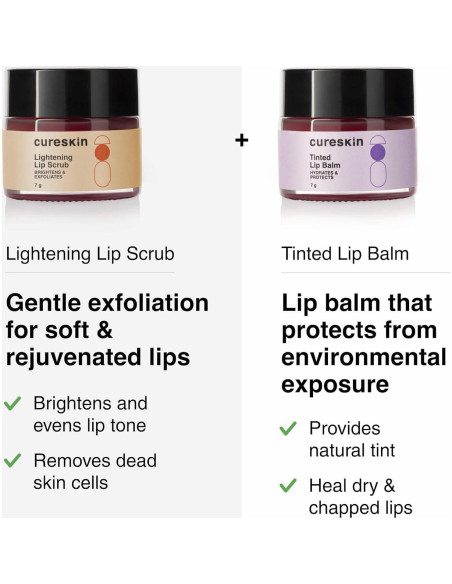 Combo Exfoliante Labial y Bálsamo Tinteado CS-DCF 13.88g