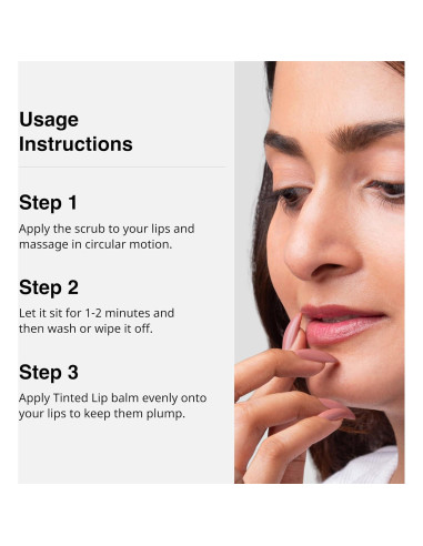 Combo Exfoliante Labial y Bálsamo Tinteado CS-DCF 13.88g