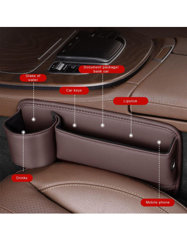 Organizador de Espacio para Sujetavasos CONEATI Beige Universal