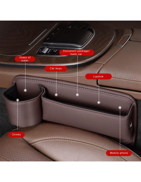 Organizador de Espacio para Sujetavasos CONEATI Beige Universal