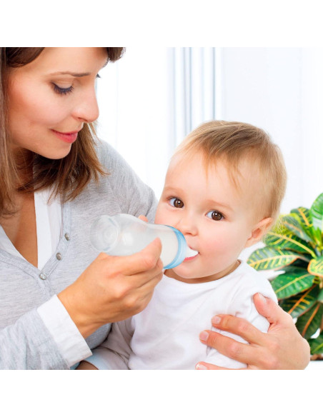 Cucharas de Silicona para Bebé Nuanchu - Paquete de 2, 130g