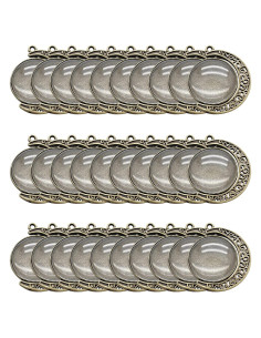 30 Piezas Bandejas Colgantes Doble Cara Lunar Unlorspy Bronce