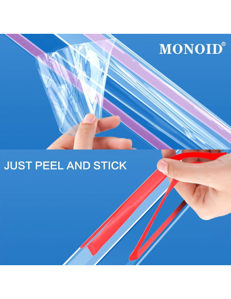 6 Protectores de Esquinas Autoadhesivos MONOID Transparentes