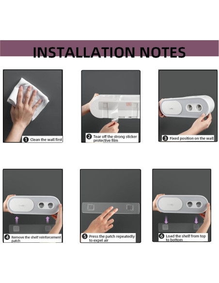 Dispensador Automático de Pasta de Dientes TMbsfatn Gris 2 Tazas