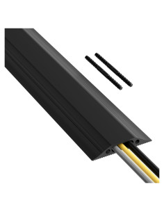 Cubierta de Cable de Suelo D-Line 1.83m Negra - Protector Pesado