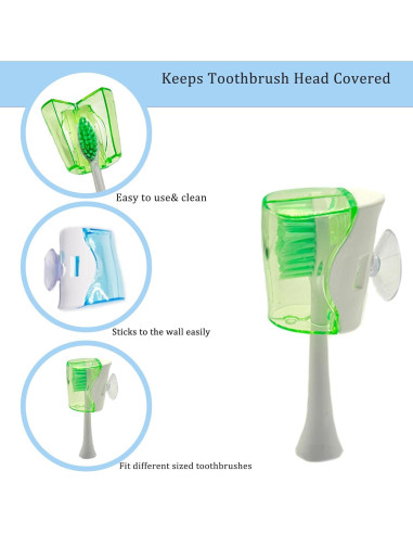 4 Cubiertas de Cabeza de Cepillo de Dientes LSETUTIYY Viaje