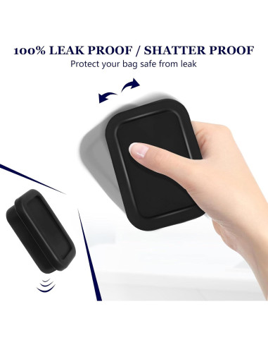 Estuche de Jabón de Silicona HighHerz Negro 11.9x8.4cm