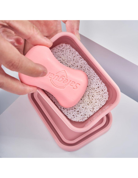 Estuche de Jabón de Silicona HighHerz Negro 11.9x8.4cm