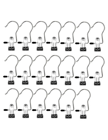 Ganchos de Lavandería JOINSI 20 Pcs Acero Inoxidable Antideslizante