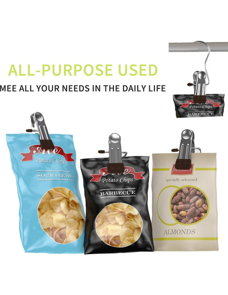 Ganchos de Lavandería JOINSI 20 Pcs Acero Inoxidable Antideslizante