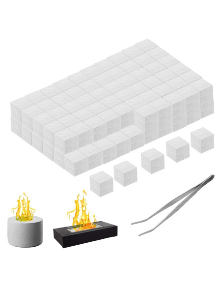 120 Mechas de Lana Cerámica AIHSUMC para Fogón de Mesa