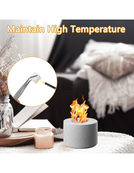 120 Mechas de Lana Cerámica AIHSUMC para Fogón de Mesa