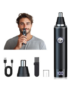 Recortador de Vello Nasal y Orejas Ginity con Pantalla LED