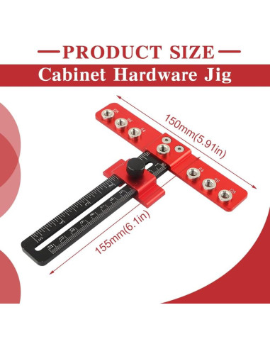 Plantilla de Perforación Ajustable Kakalote para Gabinetes