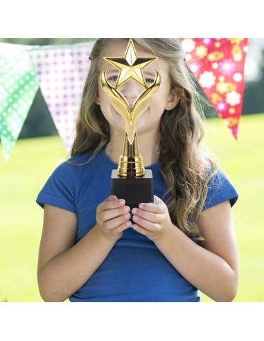 Trofeo Estrella Dorado Tofficu 28 cm para Competencias