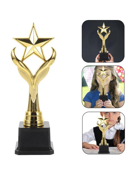 Trofeo Estrella Dorado Tofficu 28 cm para Competencias
