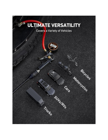 Medidor Digital de Presión de Neumáticos AstroAI T1 con Inflador