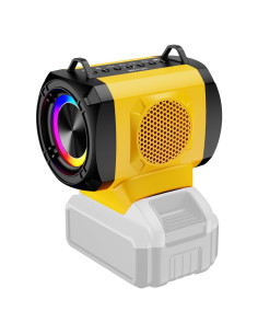Altavoz Bluetooth Dewalt 20W con USB-C y luces LED